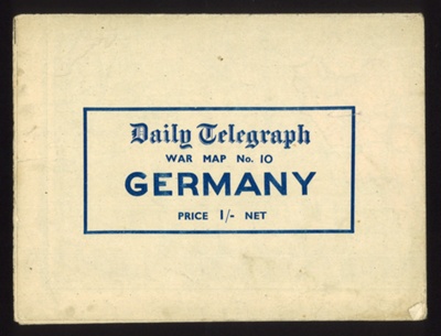 Map - "Daily Telegraph" war map no: 10 - Germany; 5104