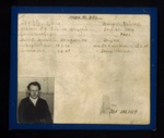 German P.O.W. record card - Hans Roth - German - Dob 08/07/1922; 6609