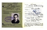 Copy of certificate of registration/identity card - Issued to ex Eden Camp P.O.W. Alfred Brandt - Repatriated 04/12/1948; 37914 Copy of certificate of registration/identity card - Issued to ex Eden Camp P.O.W. Alfred Brandt - Repatriated 04/12/1948; 37914