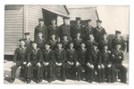 Group photograph - unidentified R.N. unit - Harry Waller - (back row 3rd from left - no collar); 35759