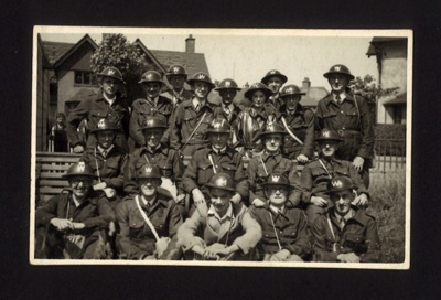 Photographs (2) - A.R.P personnel at Gandon village - Hull; 9649