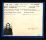 German P.O.W. record card - Adam Schwarz - Rumanian - Dob 15/03/1928; 6629