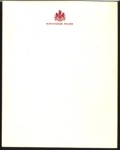 Headed notepaper (3 sheets) - "Buckingham Palace" embossed in red - see also item no: 5133; 5132