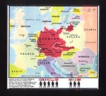 Map - Europe on the verge of war showing Allied & Axis countries; 8962