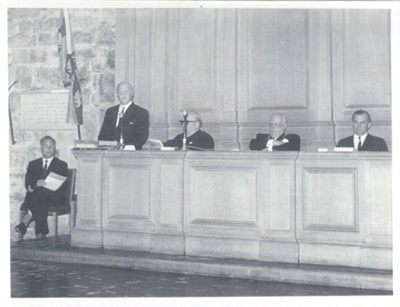 Copies of photographs (3) - Disbandment Ceremony of Civil Defence Corps - Guildhall - York - 10/04/1968; 37943