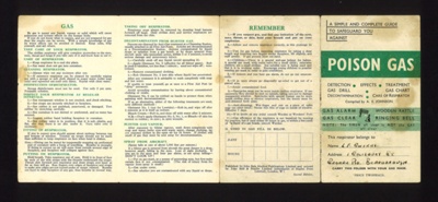 A.R.P leaflet - "A Simple and Complete Guide to Safeguard You Against Poison Gas"; 1760