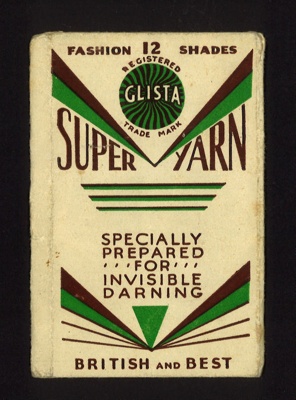 Packet (empty) - "Glista" super yarn for invisible mending; 6035