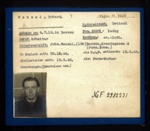German P.O.W. record card - Erhard Wenzel - German - Dob 04/07/1918; 6601