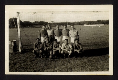 Photograph - "H.M.S. Benbow" - 1st team (footballers) and the only team - British West Indies; 6336