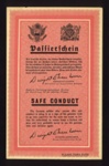 German propaganda leaflet - "Safe conduct" / "Dear friends"; 5099