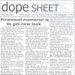 Copy of "Dope Sheet" - Newsletter of the Army Film & Photography Unit - \spring 2001; 38078