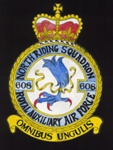 Hand drawn paper copy of plaque - "608 North Riding Squadron - Royal Auxiliary Air Force"; 2067