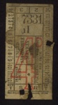 Bus ticket - "United Automobile Services" - 4d; 5294