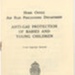 Home office A.R.P information leaflet - "Anti-gas protection of babies and young children" - 1939; 1/01/1939; 37921
