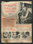 Baking leaflet - 'Woman's cookery Editor - cakes and pastries by Gracie Fields dated 31/10/1953; 79732 Baking leaflet - 'Woman's cookery Editor - cakes and pastries by Gracie Fields dated 31/10/1953; 79732