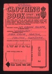 Ration clothing book-belonging to an 'Ivy Gibson Thorpe' dated 1947-48 ; 78873