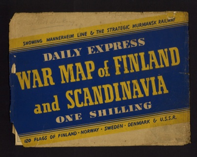 Map - "Daily Express" war map of Finland & Scandinavia; 2219 Map - "Daily Express" war map of Finland & Scandinavia; 2219