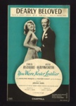 Sheet Music - "Dearly Beloved" by Johnny Mercer & Jerome Kern - 1942; 1/01/1942; 6194