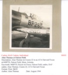 Alun Thomas in an AT-6 Harvard/Texan - Course 22 - Falcon Field - August 1944 - Photo No. 00005; 83465 Alun Thomas in an AT-6 Harvard/Texan - Course 22 - Falcon Field - August 1944 - Photo No. 00005; 83465