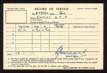 Army form w5258 - record of service - Gnr G.T.H. Emmins R.A. - 22/05/1946; 22/05/1946; 7618