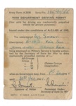Army form A2038 - War Department Driving Permit - Sgt Smart - 01/01/1945 to 31/12/1945; 1/01/1945; 36902 Army form A2038 - War Department Driving Permit - Sgt Smart - 01/01/1945 to 31/12/1945; 1/01/1945; 36902