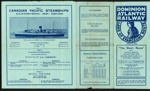 Leaflet- 'Dominion Atlantic railway' Canada, dated June 15th 1941- train times & routes; 78855 Leaflet- 'Dominion Atlantic railway' Canada, dated June 15th 1941- train times & routes; 78855