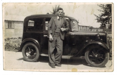 Scanned Photograph of Wimborne Previous Eden Camp Warden, Photo is of him stood on site. ; 78715 Scanned Photograph of Wimborne Previous Eden Camp Warden, Photo is of him stood on site. ; 78715