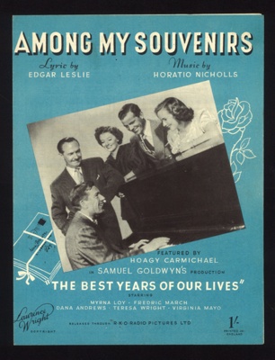 Sheet Music - "Among My Souvenirs" by Edgar Leslie & Horatio Nicholls - 1927; 1/01/1927; 6176 Sheet Music - "Among My Souvenirs" by Edgar Leslie & Horatio Nicholls - 1927; 1/01/1927; 6176