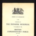 Order of ceremony (2) (in English & French) - plus - special district order - for unveiling & dedication of the Dunkirk memorial - 29/06/1957; 29/06/1957; 7422 Order of ceremony (2) (in English & French) - plus - special district order - for unveiling & dedication of the Dunkirk memorial - 29/06/1957; 29/06/1957; 7422