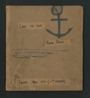 Book with collection of 'Will's Cigarettes' ' Life in the Royal Navy' cards ; 79748