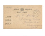 British Army WW1 field service post cards (8) - from Pte Albert Beardsell to Mosley family in Huddersfield - 1915; 1/01/1915; 37024
