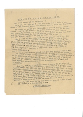 Programme - "Tel-el-kebir" bar none M.C.C. training trials - 06/01/1946 - motor cycle trials; 6/01/1946; 36173 Programme - "Tel-el-kebir" bar none M.C.C. training trials - 06/01/1946 - motor cycle trials; 6/01/1946; 36173