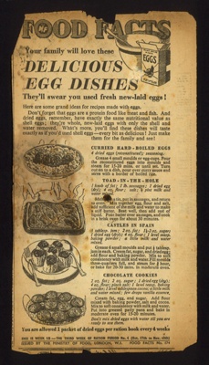 Ministry of Food advert - "Delicious egg dishes" - food facts no: 174; 5673