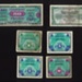 Bank notes (6) - French (5) total 72 francs (1944) & Belgian (1) 10 francs (1948); 1/01/1944; 5244 Bank notes (6) - French (5) total 72 francs (1944) & Belgian (1) 10 francs (1948); 1/01/1944; 5244