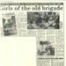 Copy of photograph & Copy of press cutting - Knibworth W.L.A. girls 50th anniversary reunion - 1992; 37856 Copy of photograph & Copy of press cutting - Knibworth W.L.A. girls 50th anniversary reunion - 1992; 37856