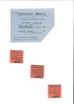Tickets (4) - "Defence forces Melbourne to port Melbourne" (3) & "Grand ball city hall 13/08/1942"; 13/08/1942; 35762 Tickets (4) - "Defence forces Melbourne to port Melbourne" (3) & "Grand ball city hall 13/08/1942"; 13/08/1942; 35762