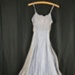 Ladies blue lace evening gown. Poor condition; 73423 Ladies blue lace evening gown. Poor condition; 73423