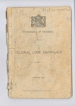 Book - Government of Palestine - "Criminal Code Ordinance" - 08/04/1946; 8/04/1946; 36948 Book - Government of Palestine - "Criminal Code Ordinance" - 08/04/1946; 8/04/1946; 36948