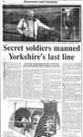 Newspaper article - Britains secret army - special Home Guard units - auxiliarie; 26246