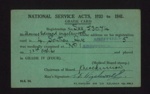 Army form N.S. 54 - National Service medical examination grade card - T.E. Wigelsworth - 23/10/1941; 23/10/1941; 6444