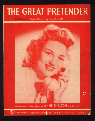 Sheet Music -"The Great Pretender" by Buck Ram; 9105