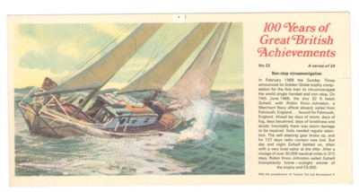 Display cards (4) - "100 years of great British achievements" - series re:British inventions; 36121 Display cards (4) - "100 years of great British achievements" - series re:British inventions; 36121