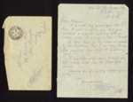 Letter - from 7th Bn the London Regiment re: soldier Pte E.N. Bond missing in action 15/09/1916; 15/09/1916; 7612