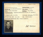 German P.O.W. record card - Richard Tscherner - German - Dob 09/04/1925; 6600