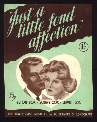 Sheet Music - "Just a Little Fond Affection" by Elton Box - Sonny Cox & Lewis Ilda; 1/01/1944; 6224