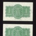 Bank notes (2) - Norwegian 1 krona - issued by Norges bank - 1942 - notes printed in England - possibly Norwegian currency in exile; 1/01/1942; 5245