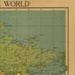 Map - "The Yorkshire Post" war map of the world - 1941; 1/01/1941; 5140