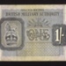 Bank note - British military authority - 1/- shilling note; 6123 Bank note - British military authority - 1/- shilling note; 6123
