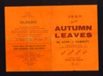 Programmes (3) - shows produced by British P.O.W.s in 1943 - "Candida" - Laburnum grove" - "Autumn leaves"; 1/01/1943; 9761 Programmes (3) - shows produced by British P.O.W.s in 1943 - "Candida" - Laburnum grove" - "Autumn leaves"; 1/01/1943; 9761
