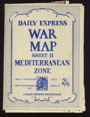 Map - "Daily Express" war map - Mediterranean zone - sheet 2 - 1944; 1/01/1944; 1829 Map - "Daily Express" war map - Mediterranean zone - sheet 2 - 1944; 1/01/1944; 1829